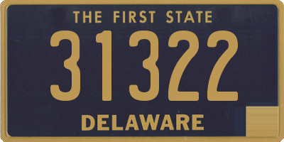 DE license plate 31322