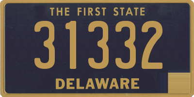 DE license plate 31332