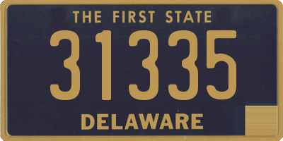 DE license plate 31335