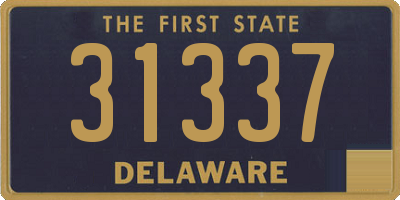 DE license plate 31337