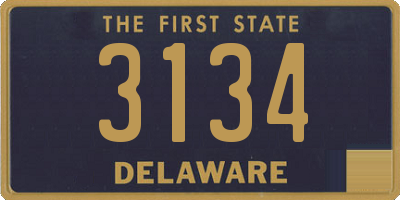 DE license plate 3134