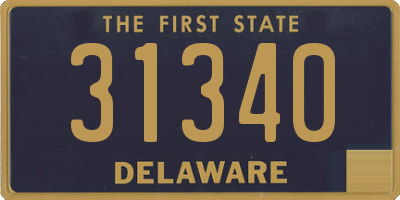 DE license plate 31340