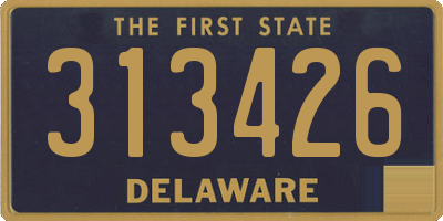DE license plate 313426