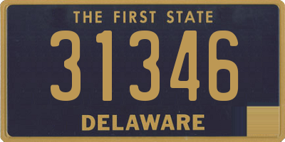 DE license plate 31346