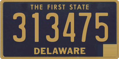 DE license plate 313475