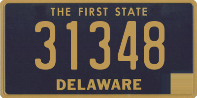 DE license plate 31348