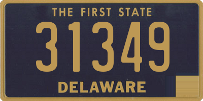 DE license plate 31349