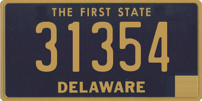 DE license plate 31354