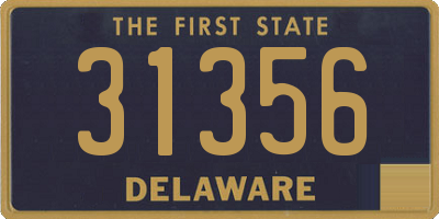 DE license plate 31356