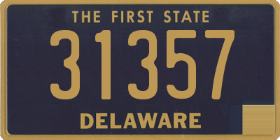 DE license plate 31357