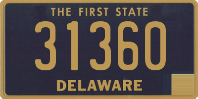 DE license plate 31360