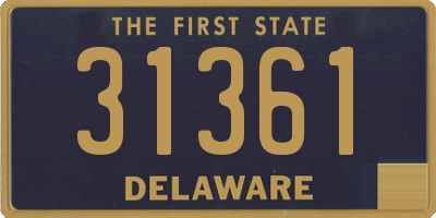 DE license plate 31361