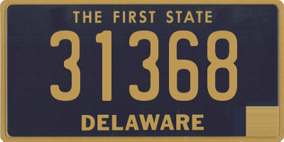 DE license plate 31368