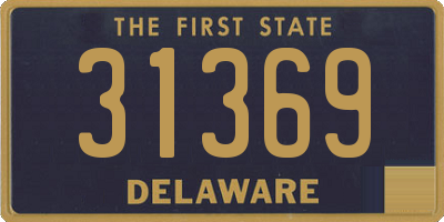 DE license plate 31369