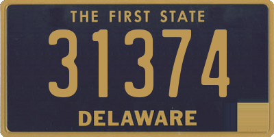 DE license plate 31374