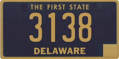 DE license plate 3138