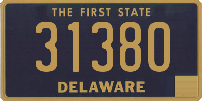 DE license plate 31380