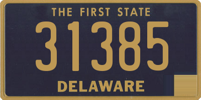 DE license plate 31385