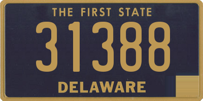 DE license plate 31388