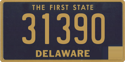 DE license plate 31390