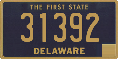 DE license plate 31392