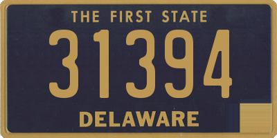 DE license plate 31394