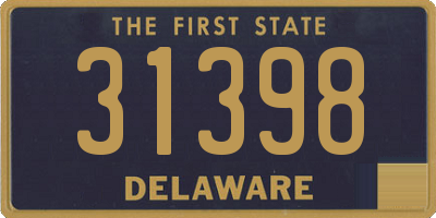 DE license plate 31398