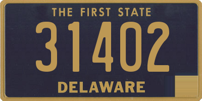 DE license plate 31402