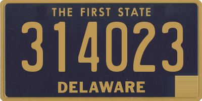 DE license plate 314023