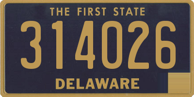 DE license plate 314026