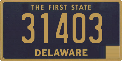 DE license plate 31403