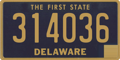 DE license plate 314036