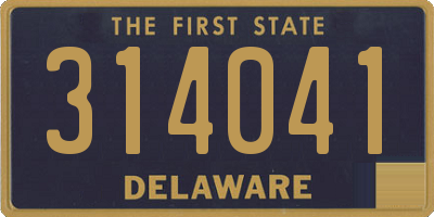 DE license plate 314041