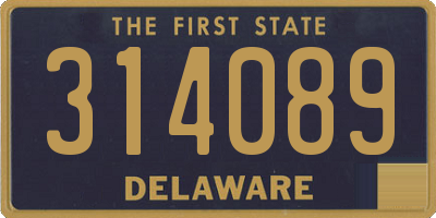 DE license plate 314089