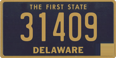 DE license plate 31409