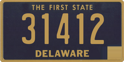 DE license plate 31412