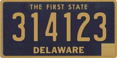DE license plate 314123
