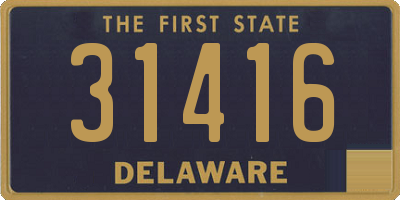 DE license plate 31416