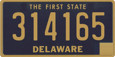 DE license plate 314165