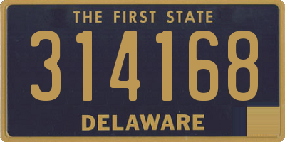 DE license plate 314168