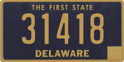 DE license plate 31418