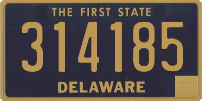 DE license plate 314185