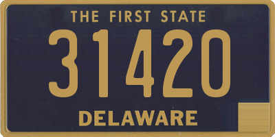 DE license plate 31420