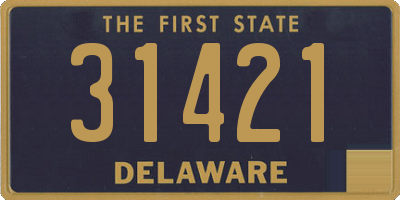 DE license plate 31421