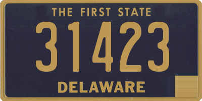 DE license plate 31423