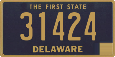 DE license plate 31424