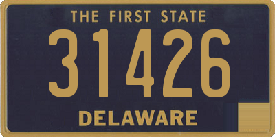 DE license plate 31426