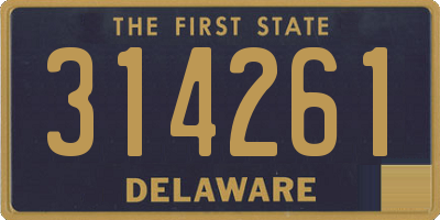 DE license plate 314261