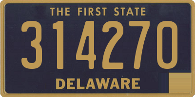 DE license plate 314270