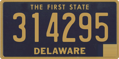 DE license plate 314295